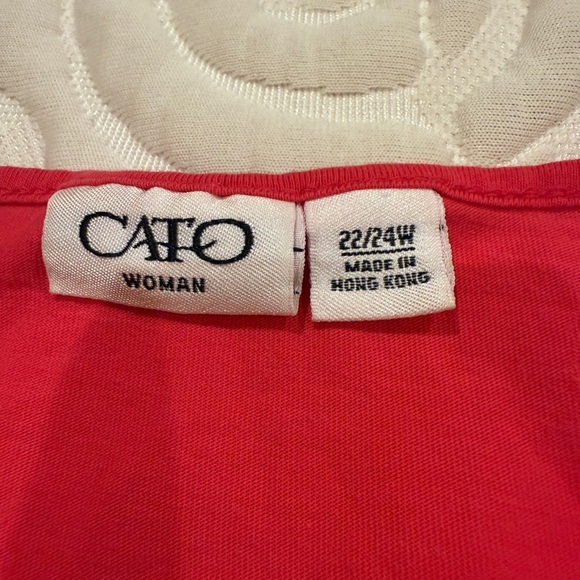 Cato 22/24W Fuchsia Women's Top. (BT 3) - Picture 2 of 7